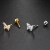 Helix Piercing Butterfly Moon Women's Earring Mini Cartilage CZ Moon Hoops Ear Jewelry Daith Piercing Rook Tragus Body Jewelry 4