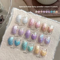 9 Couleurs Vernis à Ongles Semi-Solide Populaire à Haute Saturation, Style Universel, en Pot, pour la Beauté des Ongles 4