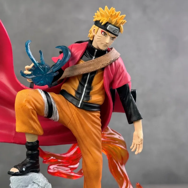 Naruto Anime 25cm Action Figure PVC Statue - Uzumaki & Uchiha Characters - Desktop Ornament & Collector's Item