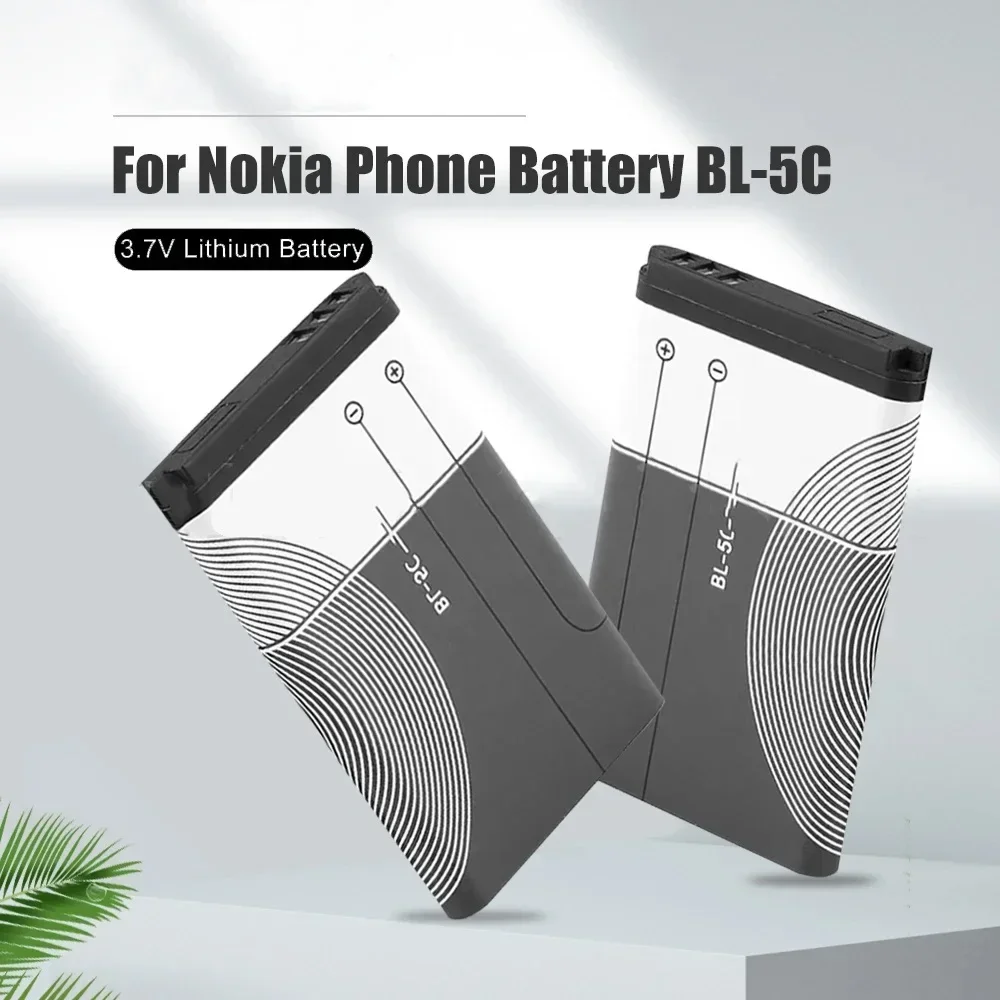 BL-5C Batteria del telefono biyулятор Per la radio broadcast / Nokia 1100 1110 1200 1208 1280 1600 2600 2700 3100 3110 5130 6230 6230i N70 - Image 2