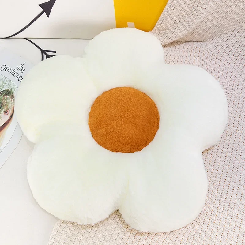 High Qulity Flower Shape Pillow Cushion Office Sunflower Cushions Solid Color Home Supplies