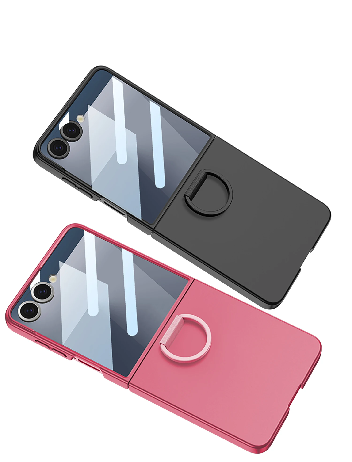 Original Case for Samsung Galaxy Z Flip 7 Ultra-thin Ring Holder Outer Screen Gl