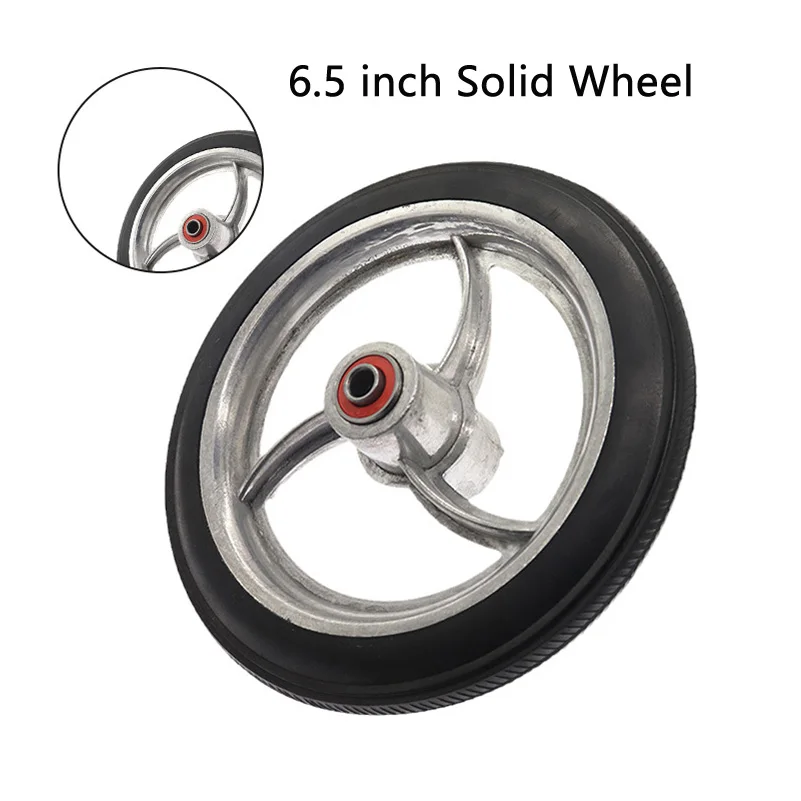 Sostituzione Del Cerchione In Alluminio Con Ruota Solida Da 6.5 Pollici Per Carrello Per Rotelle Per Scooter Anziani E Altro