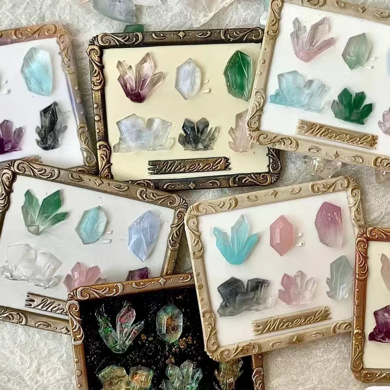  Specimen Mineral Sample Display Case Design Relief Fire Seal Stamp DIY Scrapbooking Retro Series New Sle