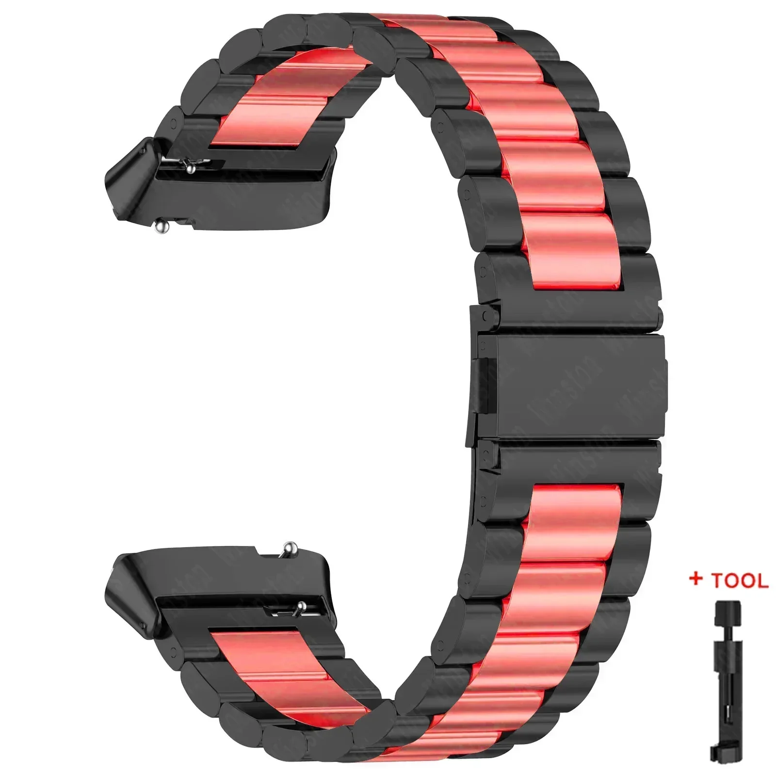 Stainless Steel No-Gap Metal Strap Wristband Bracelet