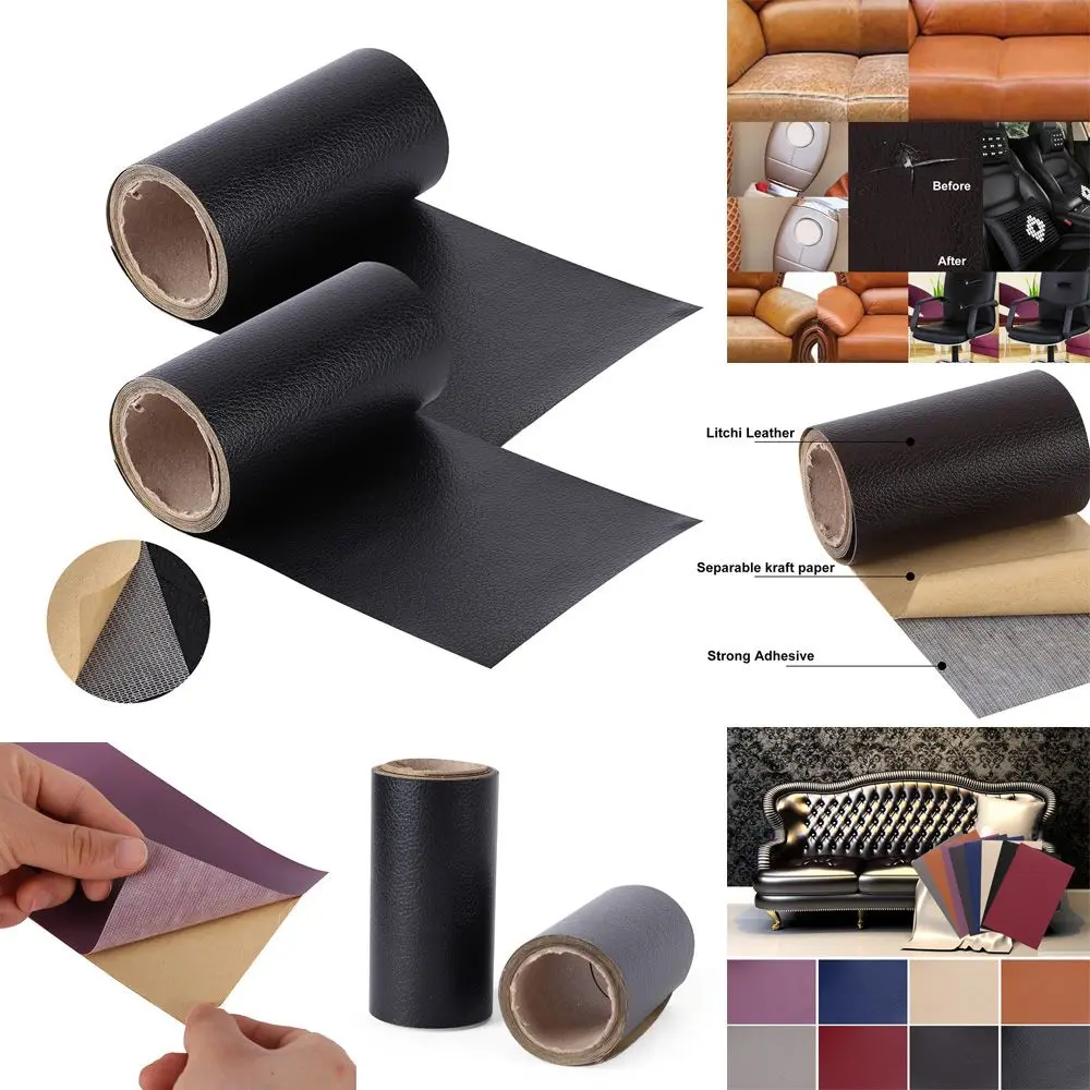 35x137cm Leather Repair Tape Self-Adhesive Leather Repair Patch Couches Repair Stickers for Sofas BagsFurniture Driver Seats