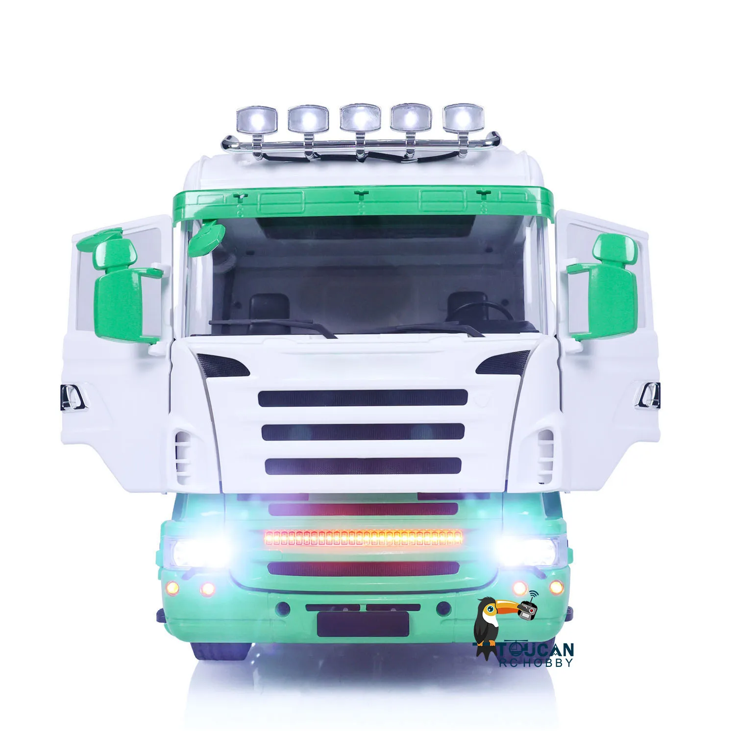 RTR LESU 1/14 RC Tractor Truck Metal Chassis 4X4 Radio Control Car Painted Assembled Model Light Sound TOUCAN HOBBY THZH1583 3