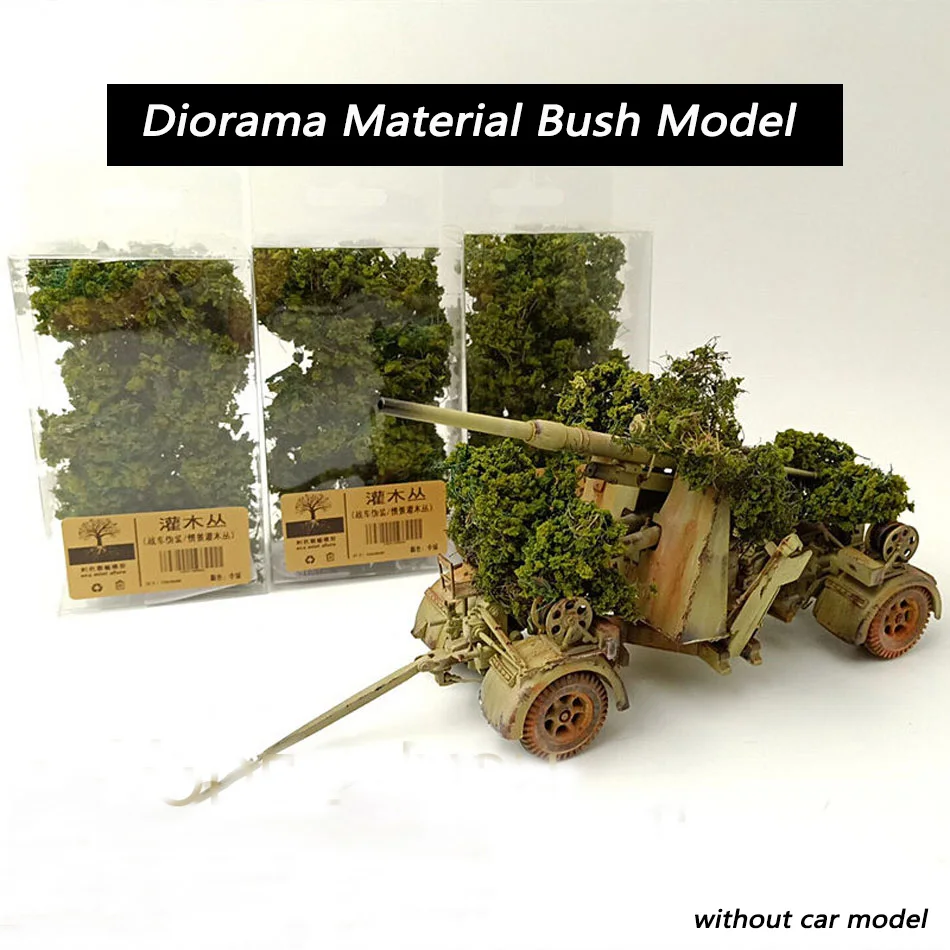 Simulation Grass Shrub Model Mini Plant Bushes Diy Military Scene Materials HO Railway Building Landscape Layout Diorama Kits 2