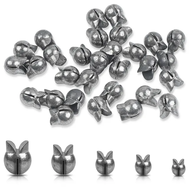 100 Pack Fishing Removable Split Shot Sinker Lead Weight