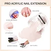 28g/box Professional Acrylic Powder Pink Nude Glitte Color Acrylic Powder for Acrylic Nail Extension 2