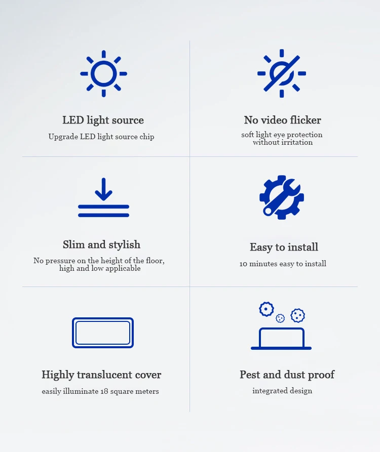 Description Picture 3 of itemLED Ceiling Lamp 28W 85-265V Ceiling Light Adjustable Color Temperature Eye Portecion Ceiling Lighting Lamp for Room Bedroom