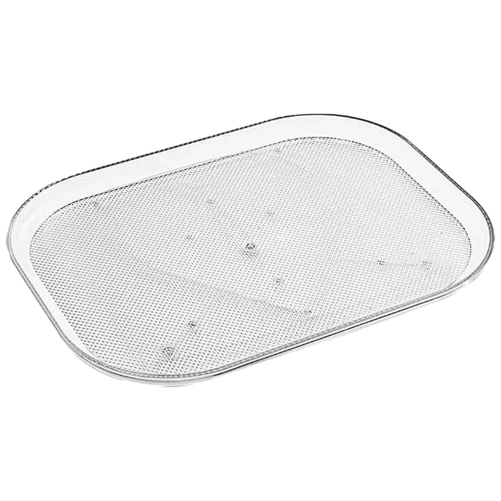 Turntable Organizer Lazy Susan Refrigerator 360 Rotatable Rectangle Storage Rack Kitchen Cabinet