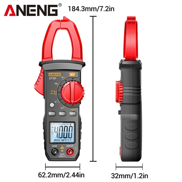 고정밀 측정과 다양한 테스트 기능을 제공하는 ANENG ST181 클램프 미터