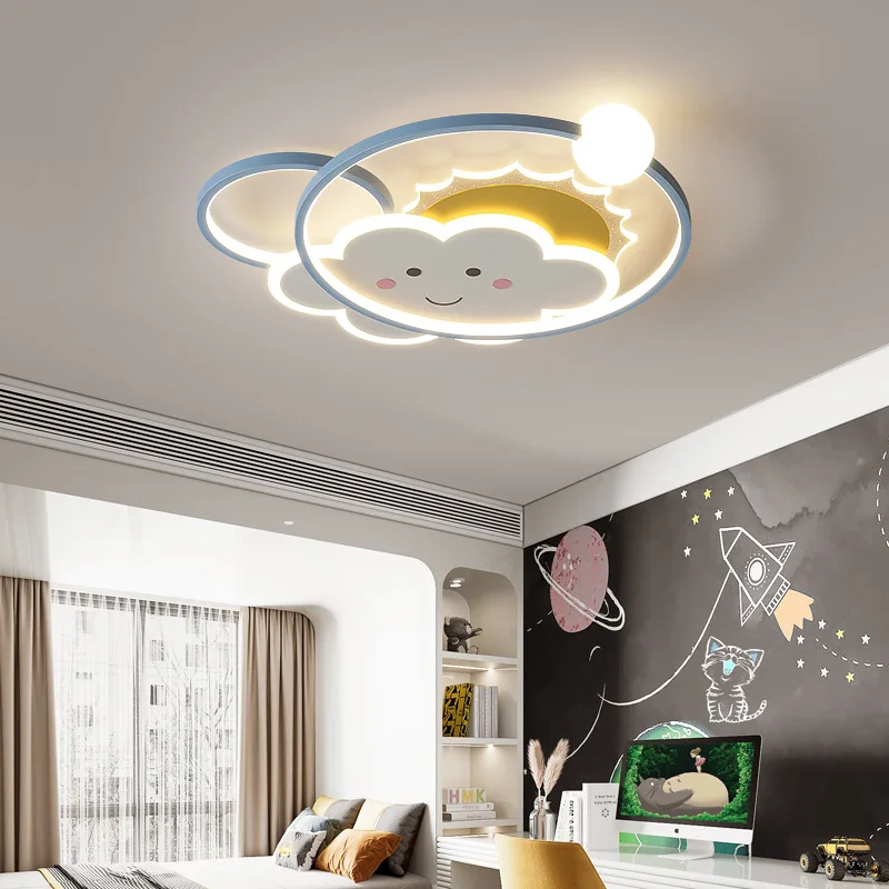 Blue Cloud Ceiling Lamps LED Children's Room Ceiling Lights Nordic