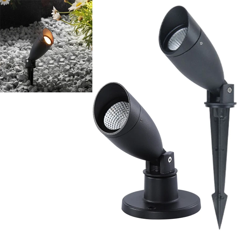 

new LED Lawn Lamp COB Spike Light 12V 110V 220V230V Outdoor Waterproof Pathway Garden Spot Bulb 12W 18W Decor Landscape