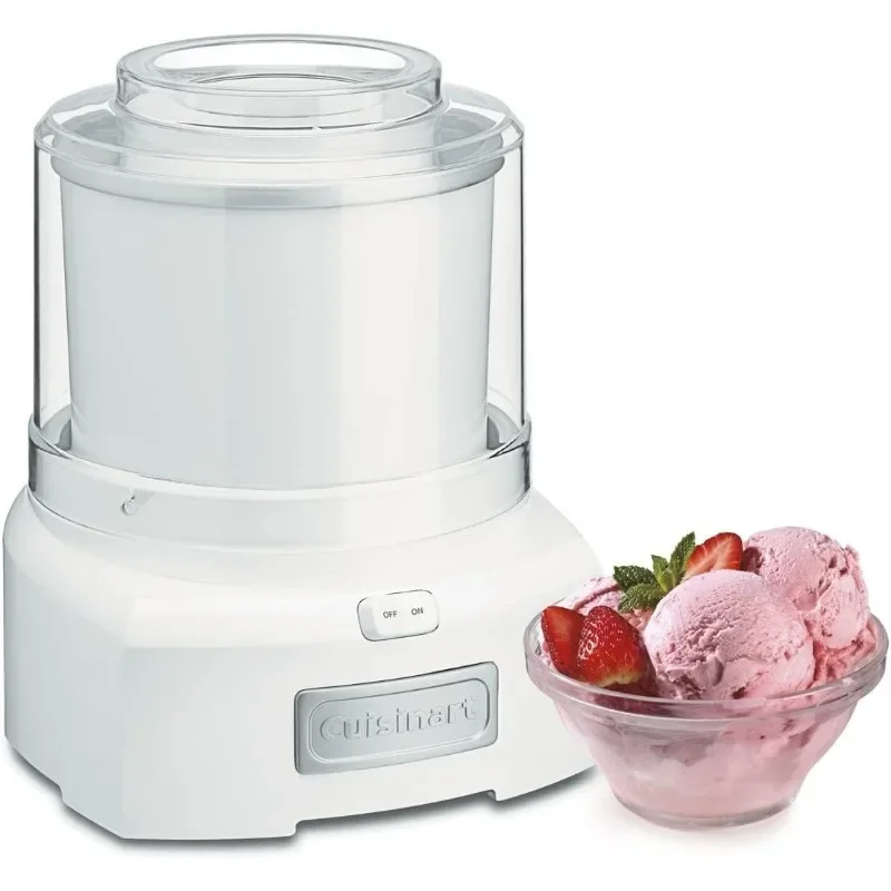 Ice Cream Maker Machine, 1.5 Quart Sorbet, Frozen Yogurt Maker, Double Insulated, White, ICE-21P1 2