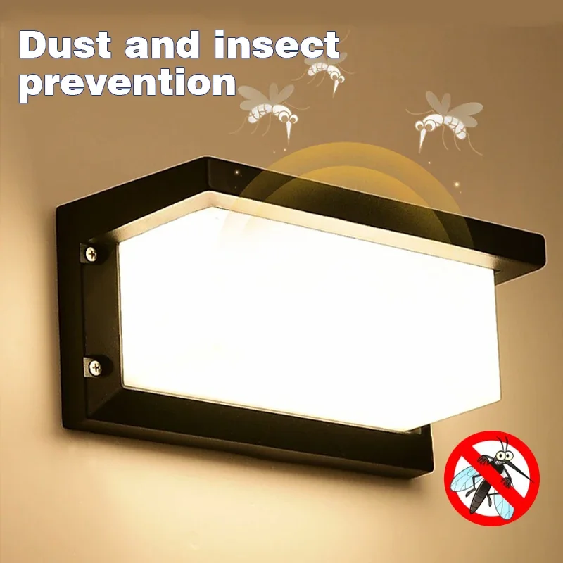 LED outdoor waterproof wall light 15W radar sensing indoor bedroom living room outdoor porch wall light garden decorative motion sensor light led light led wall lamp wall light