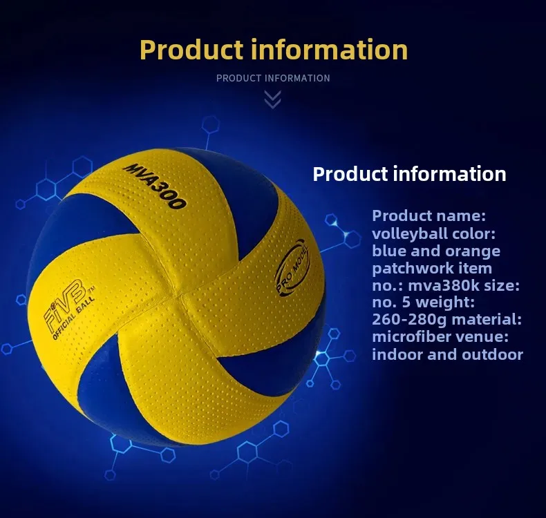 Standard Indoor Outdoor Volleyball Competition Soft Beach Practice Anti-Explosion Fitting Skin Volleyball Sports Entertainment