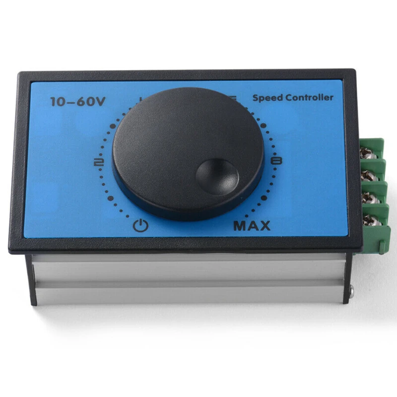 DC 10-60V 20A PWM Motor Speed Controller Regulator Adjustable Variable Speed Reversible Control Potentiometer Switch DC 12V 24V