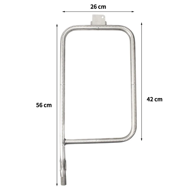 Rozsdamentes Acél Égő Cső Égője S221111111111Et Illeszkedik A Weber Q300/Q3000 Seri2222222222222222222S Gas -Grillhez - Image 4