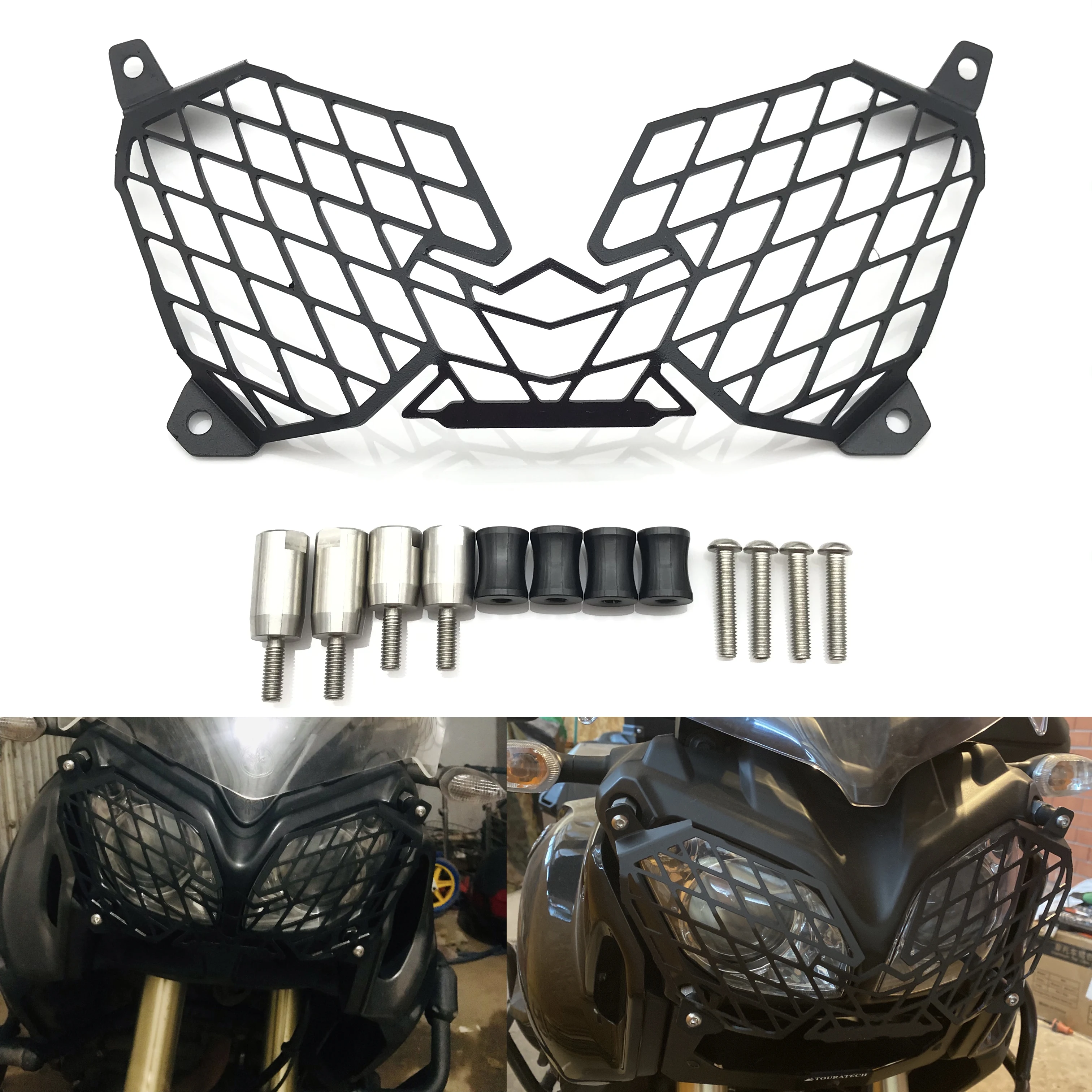 

Motorcycle Headlight Headlamp Grille Shield Guard Lamp Cover Protector For Yamaha Super Tenere XT1200Z XTZ1200 2010-2020 2021