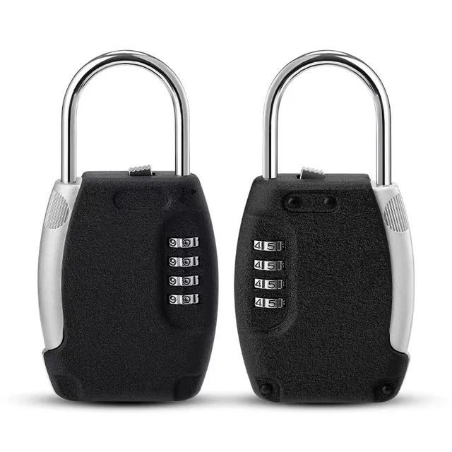 High Quality Hidden Key Safe Box 4-Digital Password Combination Lock With Hook Mini Metal Secret Box For Home Villa Caravan 3
