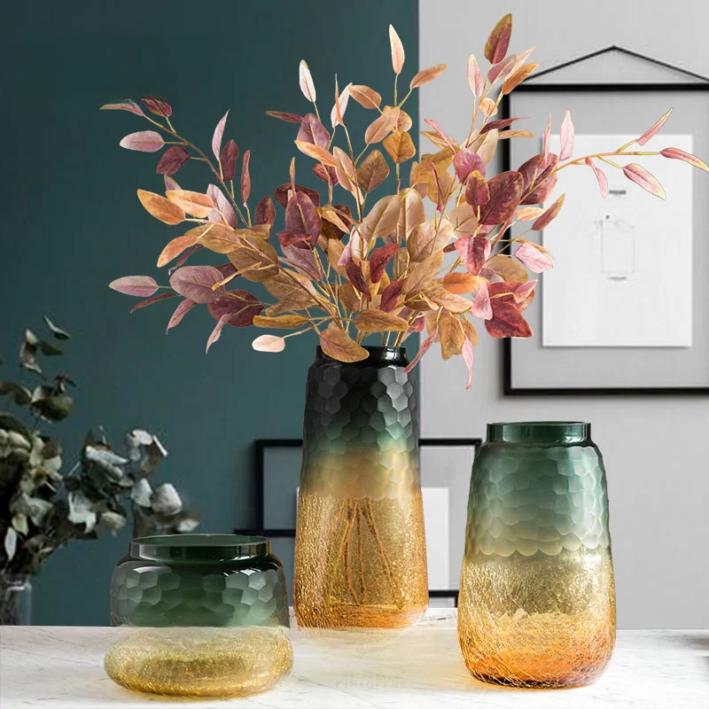 Cylinder Crystal Flower Vases Terrarium Nordic Plant Tall Grand Vase