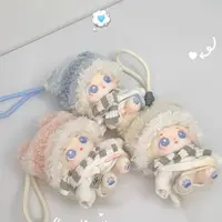 Ensemble de vêtements de poupée en coton Kawaii, mignon, adapté au jouet en peluche en coton de 10cm/20cm, ensemble de vêtements de remplacement 5