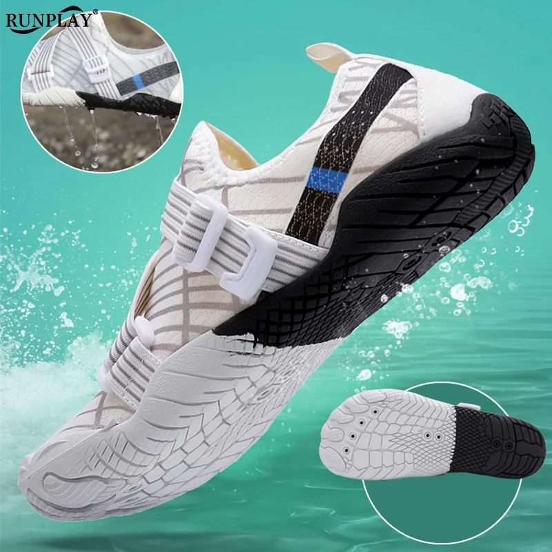 Men Women Barefoot Aqua Shoes Quick Dry Swim Water Shoes Upstream Beach Sandals Yoga River Sea Diving Surfing Wading Sneakers water shoes aqua shoes
