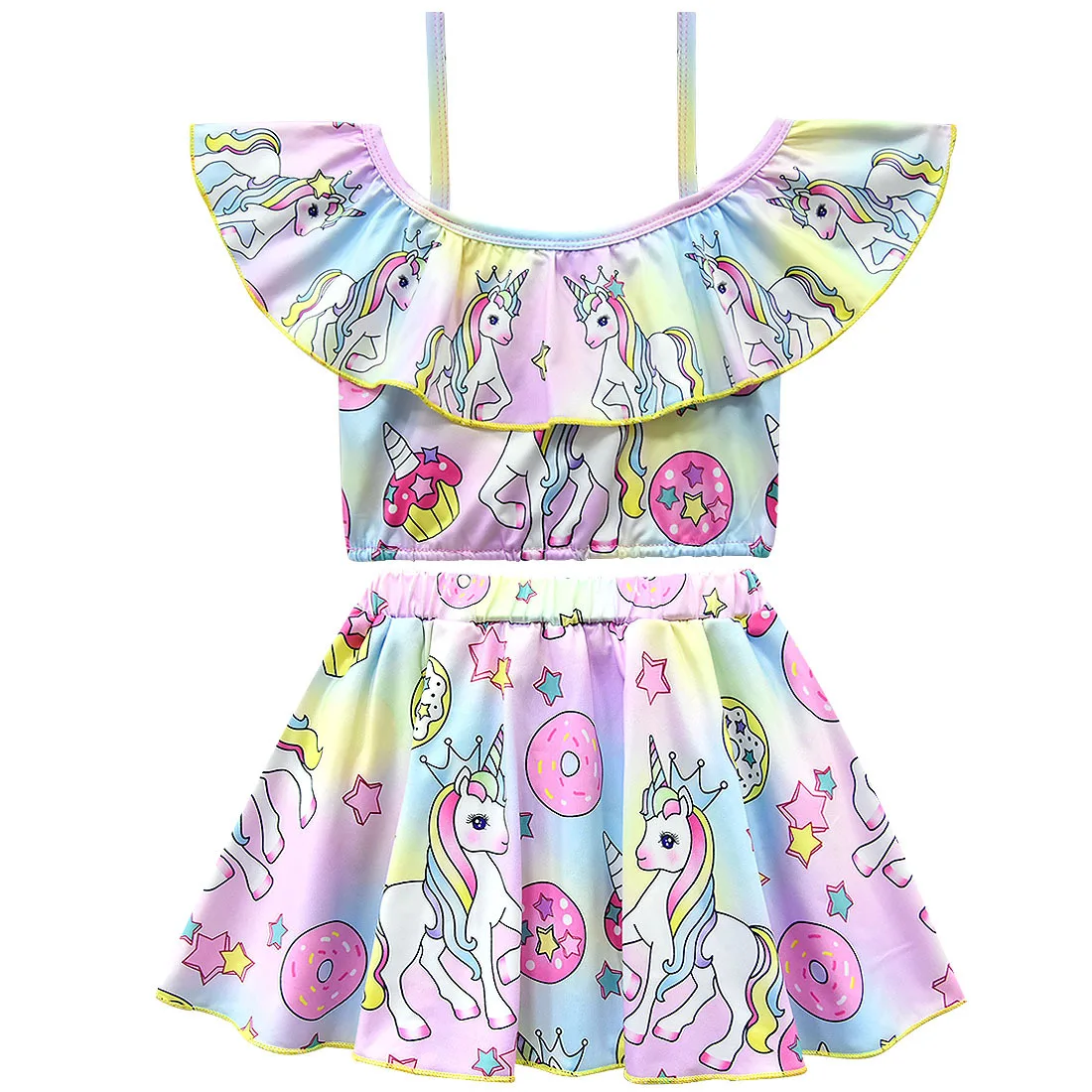 baby suit New Kids Fashion Princess Swimwear Summer Mermaid Rapunzel Girls Swimsuit Aurora Unicorn Cinderella Dress up Beachwear Set Child baby Children Clothing Sets