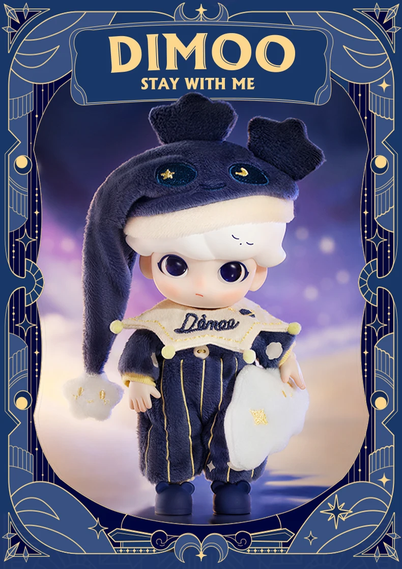 POP MART Dimoo Stay with Me Action Figure Cut Collection Model 