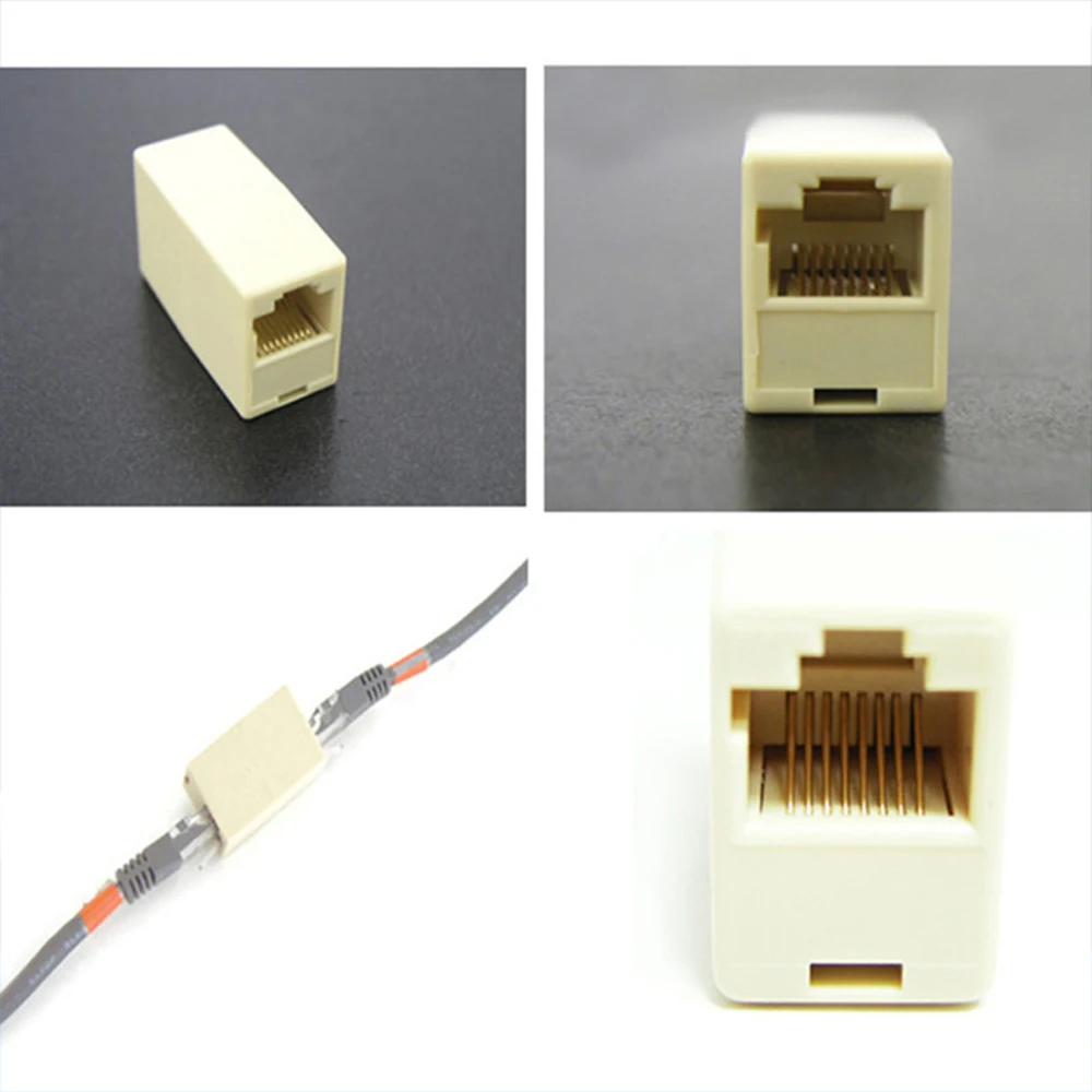 Ethernet Cable Connector 3/5/10PCS 8P8C Socket RJ45 CAT5 Coupler LAN Extender