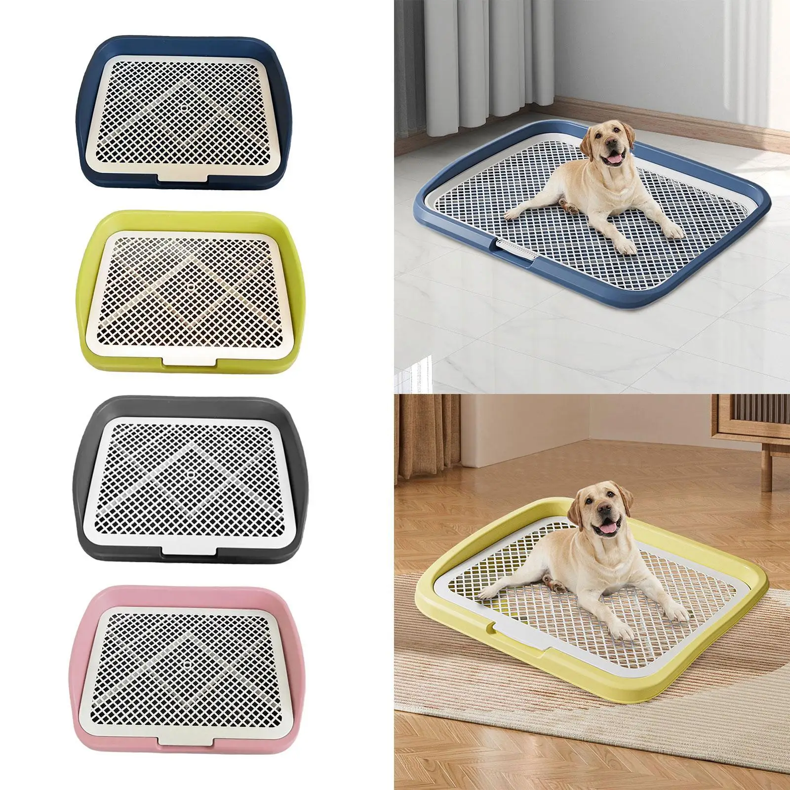 Dog Litter Box Training Tray Puppy Toilet Hygienic Box Made of Durable and Dog Litter Box Training Tray Puppy Toilet Hygienic Box Made of Durable and