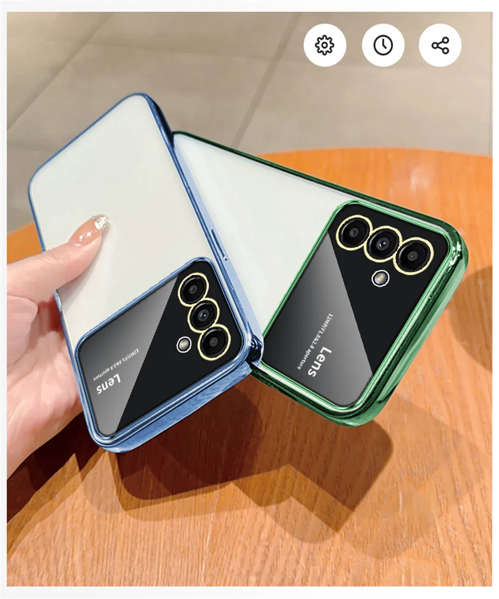 Coque téléphone transparente effet plaqué pour samsung galaxy_voghion.com