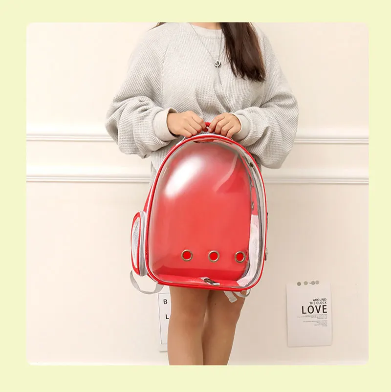 Transparent Cat Carrying Bag Space Pet Backpacks Breathable Portable Backpack Puppy Dog Transport Carrier Space Capsule Bags