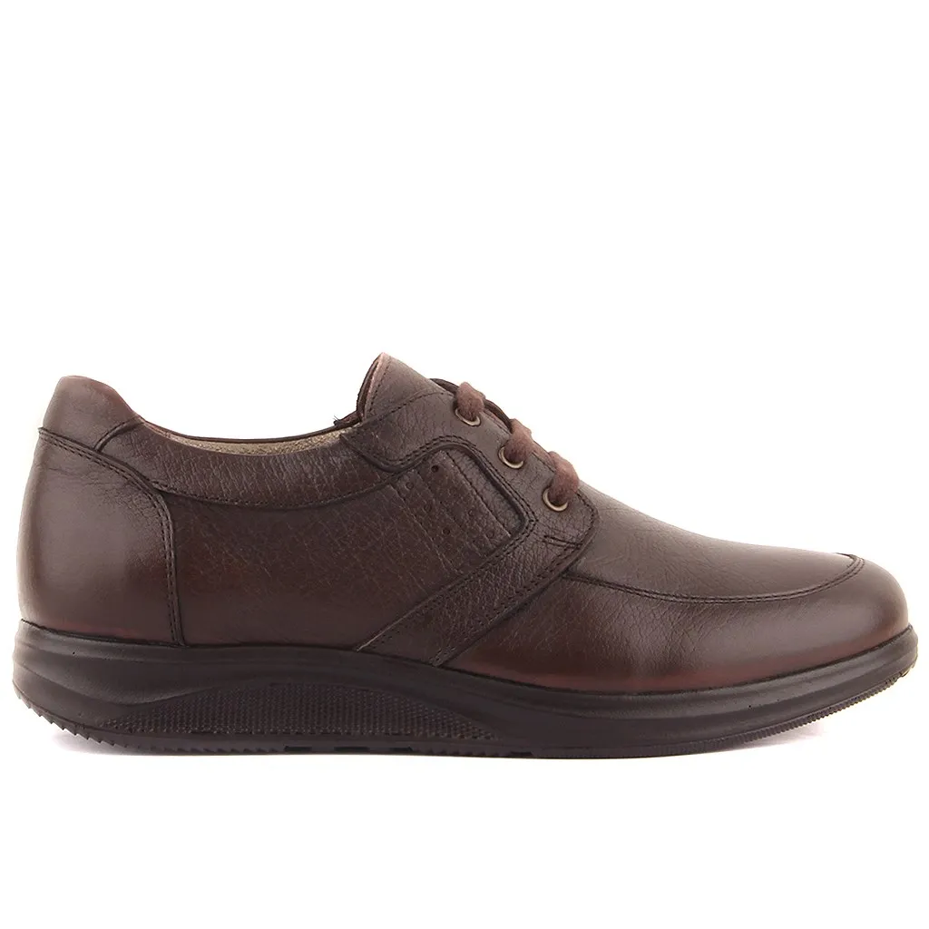 

Sail Lakers-brown leather men's casual shoes
