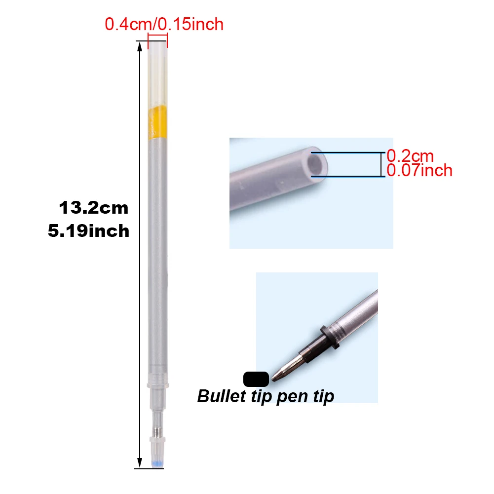 Recharges de stylos de marquage 80 pièces recharges de stylos