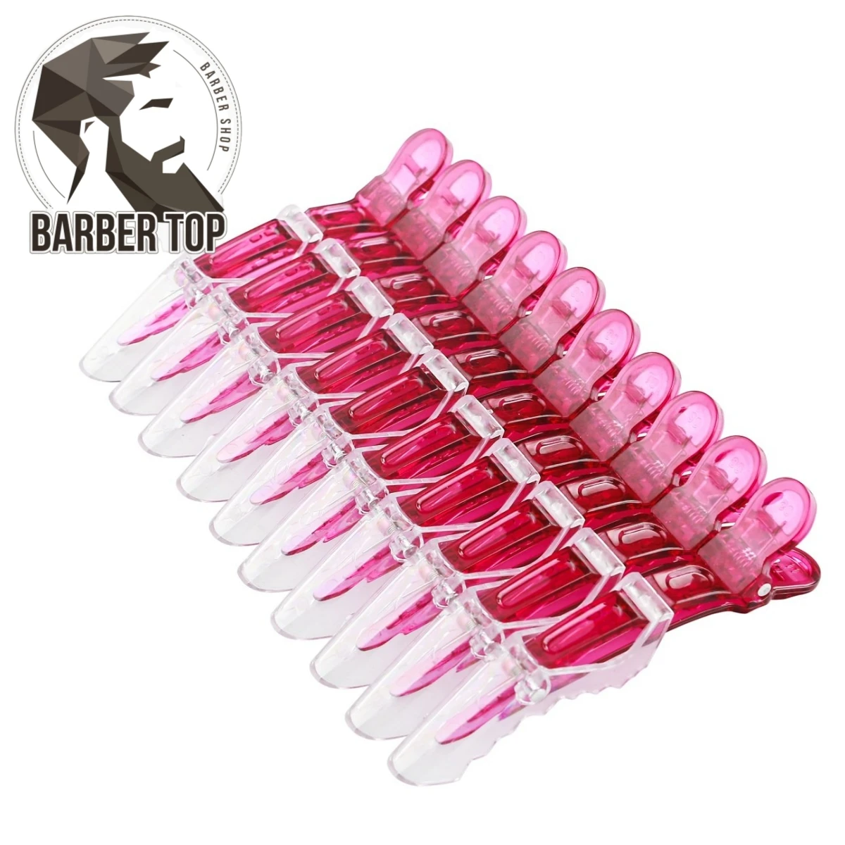 10PCS Colorful Hair Section Clips Professional Hairdressing Alligator Hair Clips Clamps Holding Claw Hairpins Barber Accessories prong holder professional diamond holder pick up tool stainless steel 4 prongs diamond claw tweezers beads prong tweezer