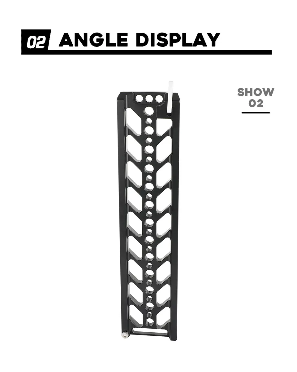10" Bottom Dovetail Plate Quick Release Baseplate For Tripod Balancing Camera Se
