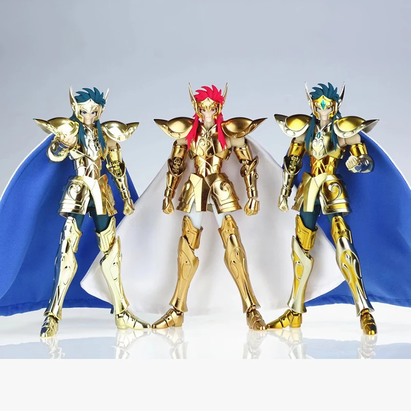 

MST Model Saint Seiya Myth Cloth EXM/EX Aquarius Camus With Cygnus Hyoga Head 24K Gold Knights of the Zodiac Anime Action Figure