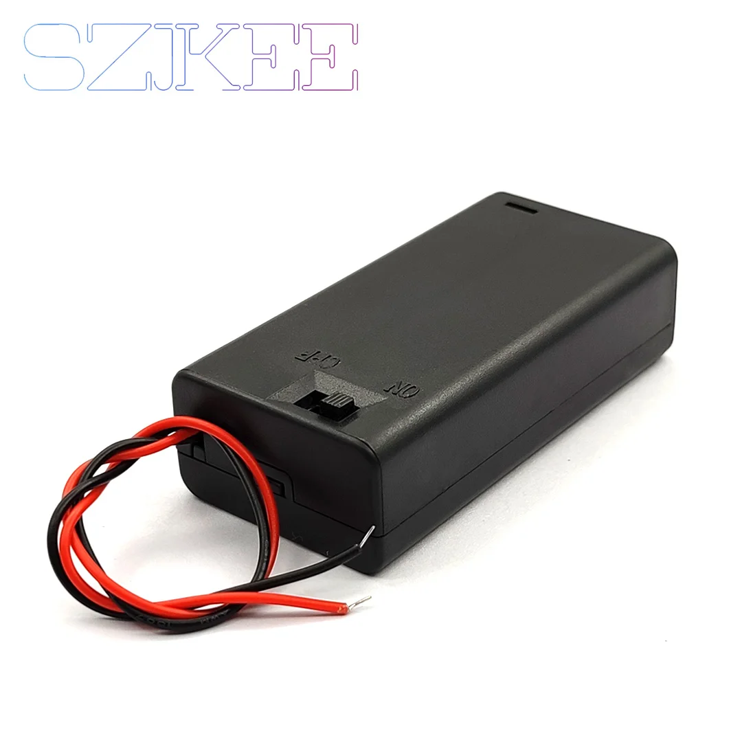 AA Battery Storage Case with Switch and Cable - Multi-Slot Options for Versatile Power Solutions