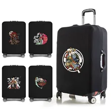 

Luggage Cover Elasticity Thicken Luggage Protective Covers 2022 Anime Samurai for 18-28 Inch Travel Accessories Suitcase Case