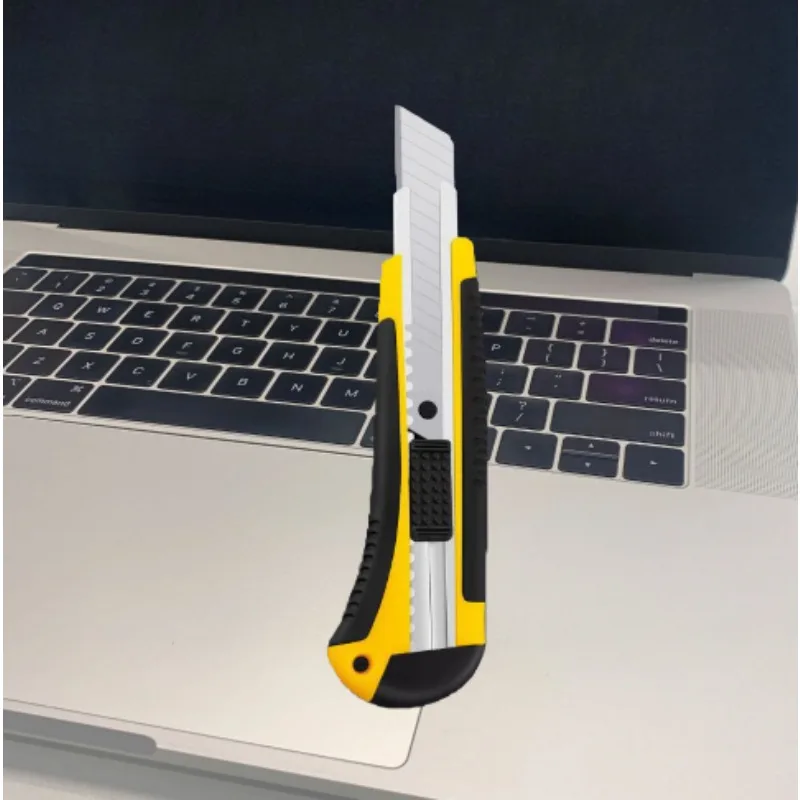 Multi Functional Knife with Extendable, Self Loading Heavy-duty Handle for Cutting Cardboard Boxes, Convenient and Practical