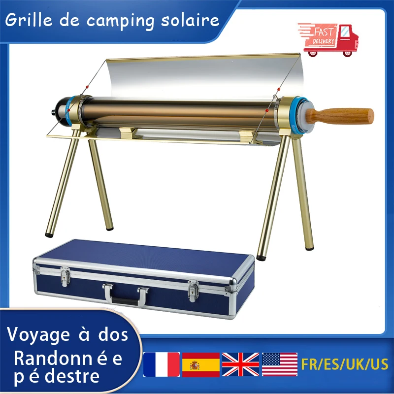 Four solaire portable pour barbecue, poêle, ustensiles de cuisine
