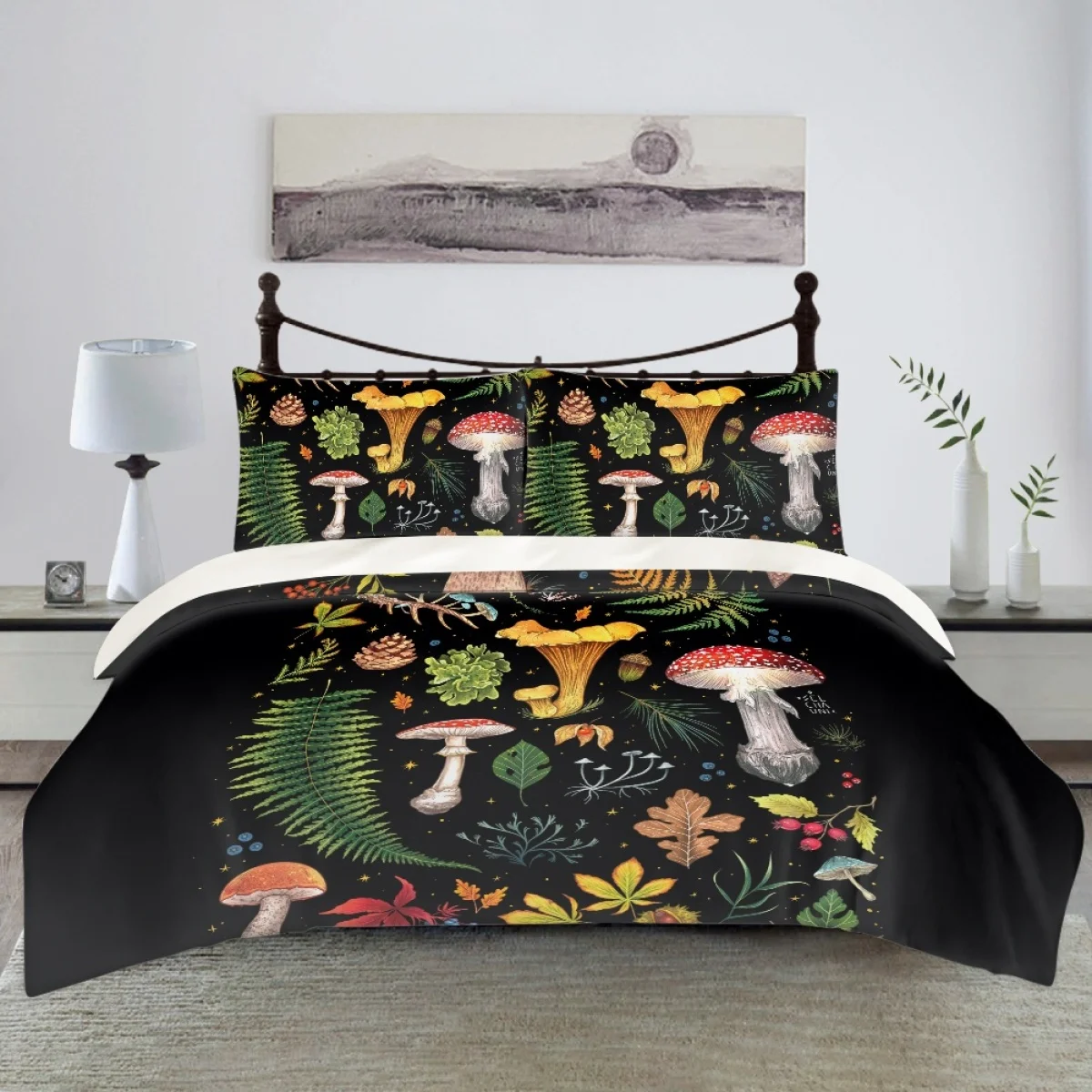 

TOADDMOS Fantasy Mushroom Designer Bedding Set Large Size Single Bed Double Bed Duvet Cover Adult Child Bedroom Home Textiles