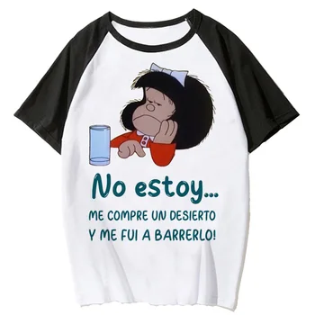 Mafalda magliette donna estate designer divertente maglietta femminile manga anime abbigliamento comico 1