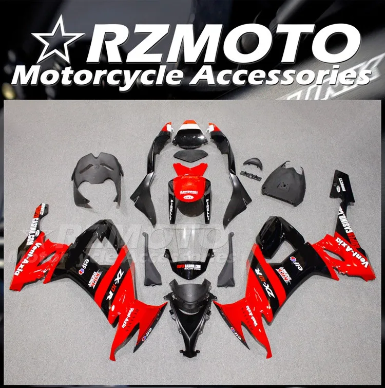 

4Gifts New ABS Motorcycle Fairings Kit Fit For KAWASAKI ZX-10R ZX10R 2008 2009 2010 08 09 10 Bodywork Set Red Black