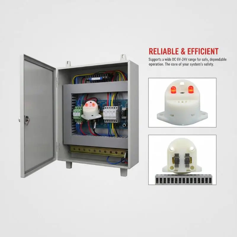 전자 버저 LZQ-2737C DC6-24V 홈 보안 시스템용 시끄러운 소리와 빛 알람 방수 IP54