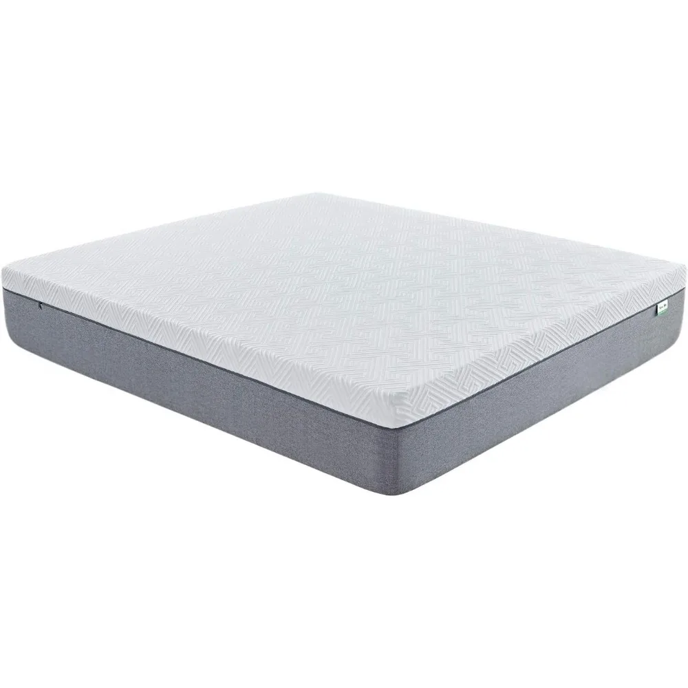 

Medium Plush Feel With Motion Isolating Mattress 12 Inch Gel Memory Foam King Mattress for Cool Sleep & Pressure Relief Bliss