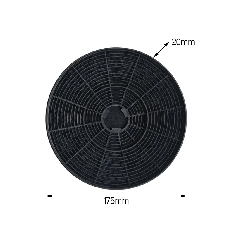 Replacement Activated Carbon Filter for Range Hoods Dimensions 174.5mm by 174.5mm by 19